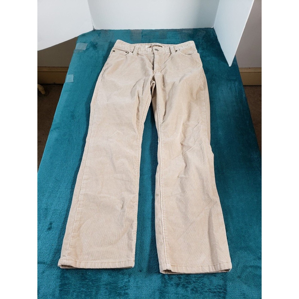 Gap Jeans Sz 10 Womens Beige Mid Rise Bootcut Ladies Pants Stretch Corduroy 2005